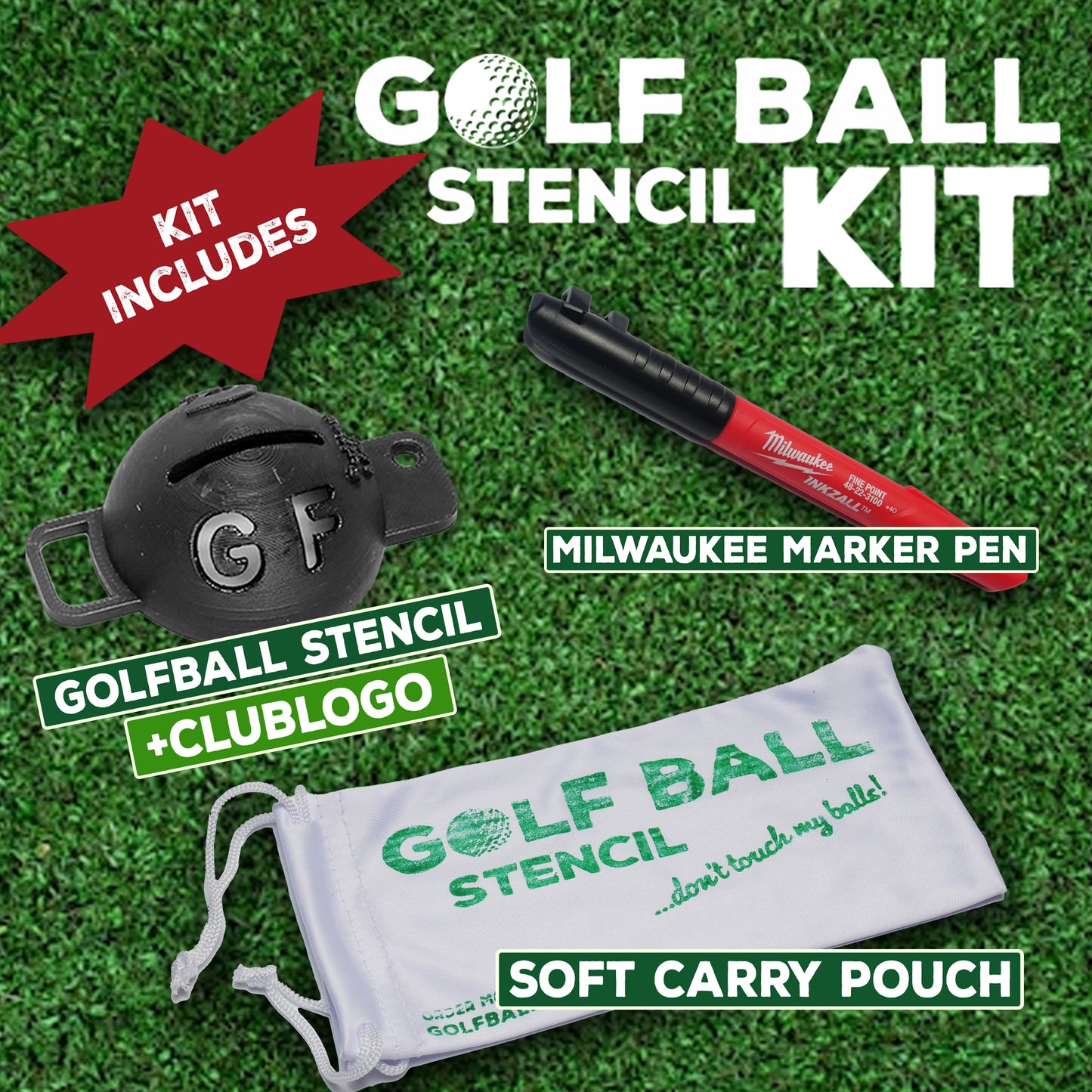 Flackwell Heath GC - Golf Ball Stencil Kit