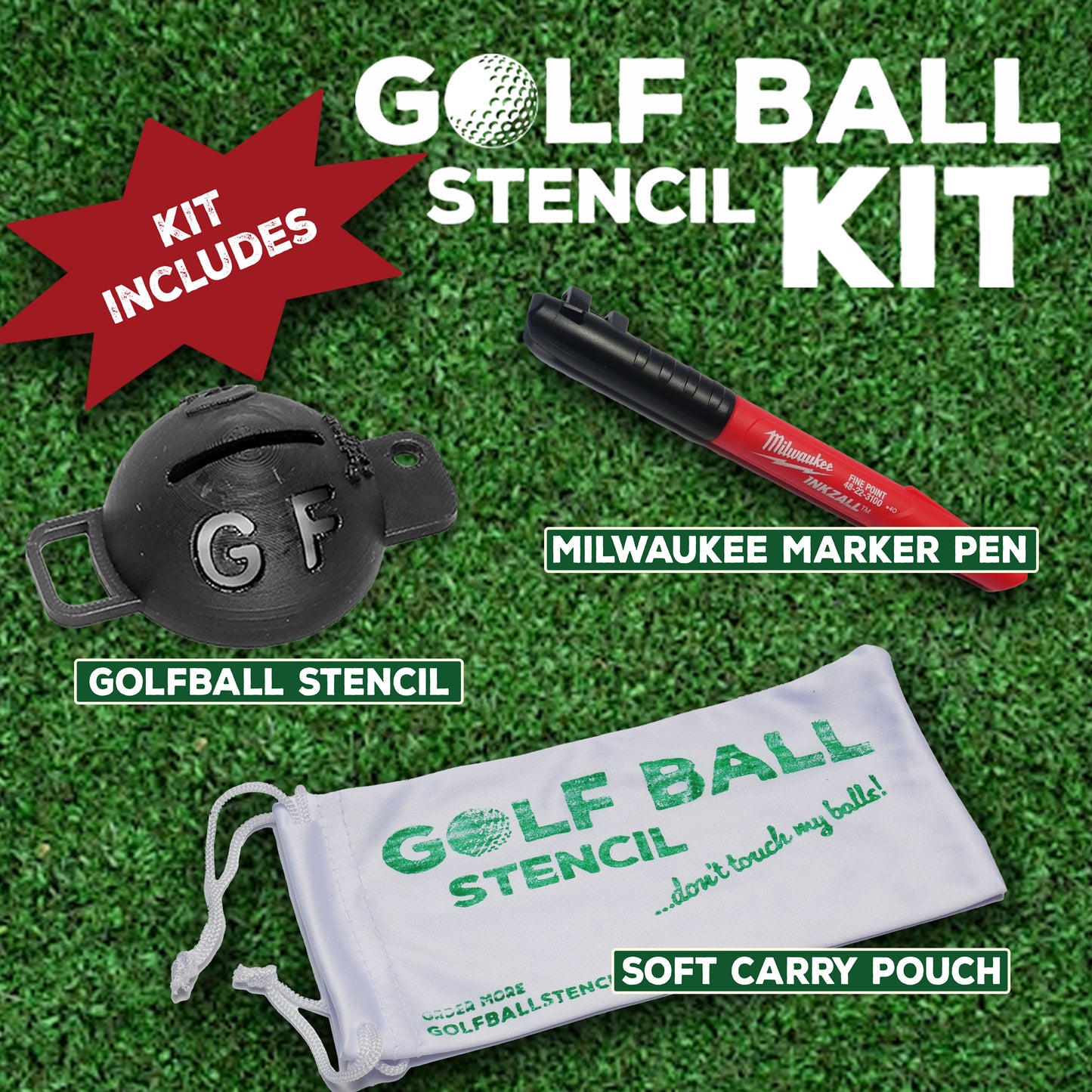 Golf Ball Stencil Kit